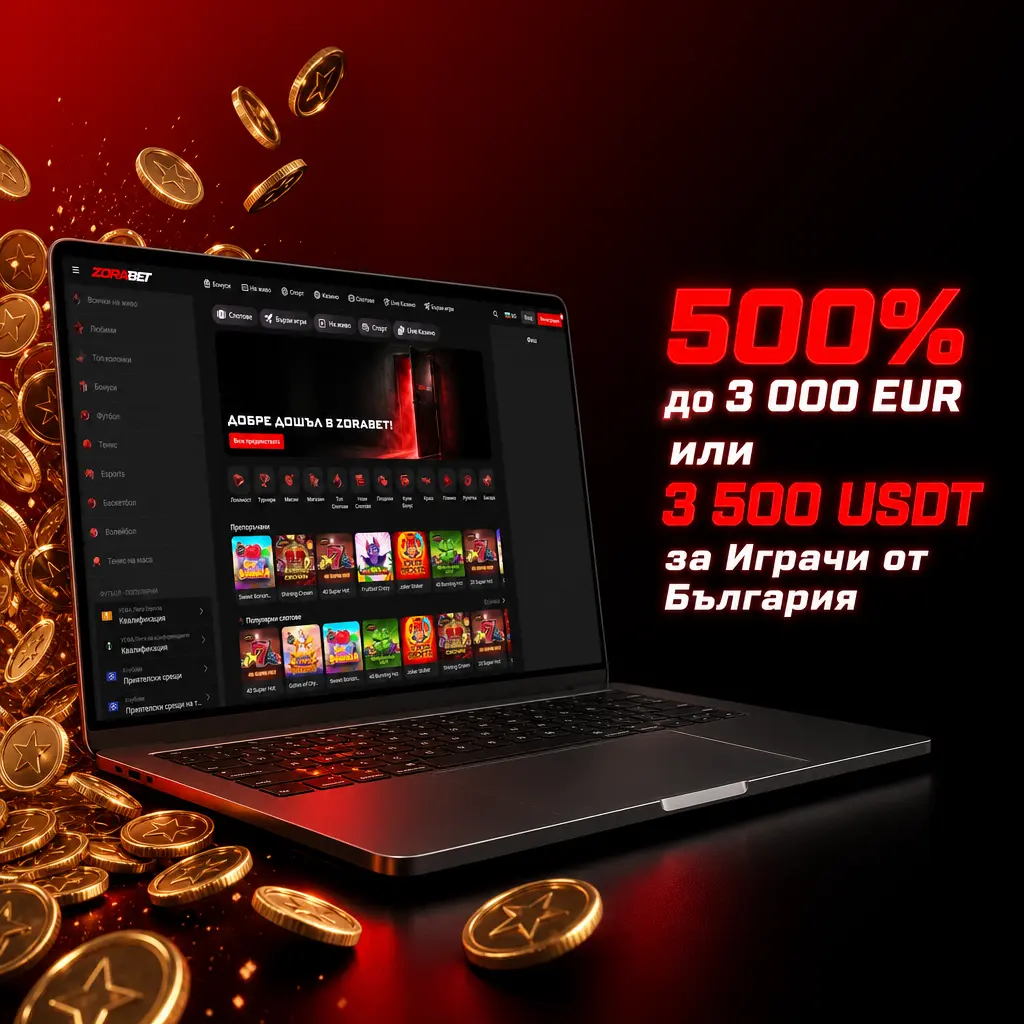 ZoraBet приветствен бонус пакет 500% до 3000 EUR за играчи от България върху първите депозити