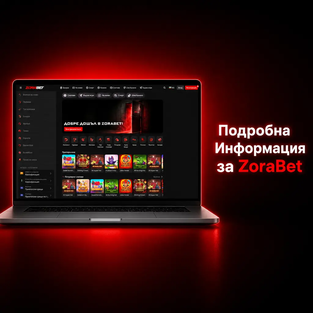 ZoraBet платформа за спортни залози с мобилно приложение, SSL защита и широко покритие на събития